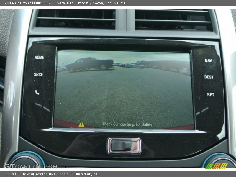 Crystal Red Tintcoat / Cocoa/Light Neutral 2014 Chevrolet Malibu LTZ