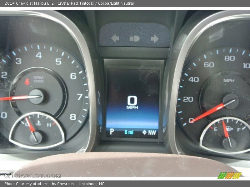 Crystal Red Tintcoat / Cocoa/Light Neutral 2014 Chevrolet Malibu LTZ
