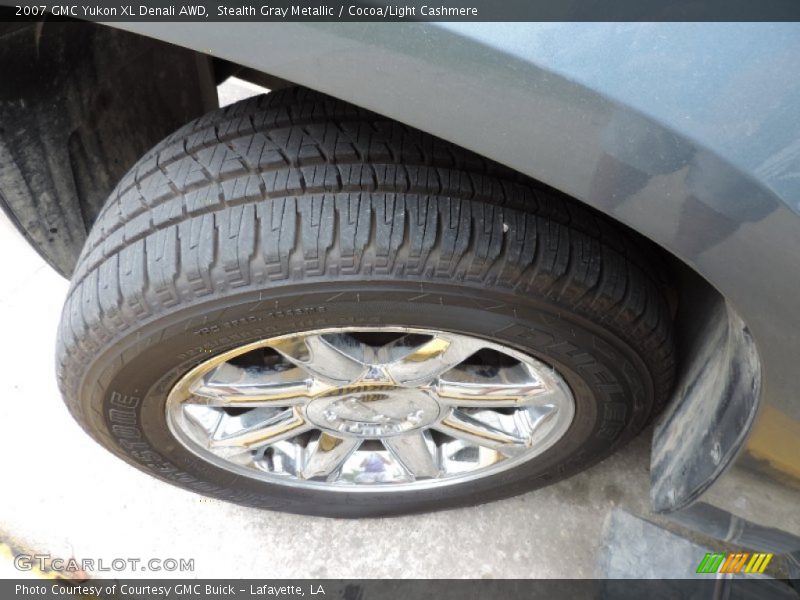 Stealth Gray Metallic / Cocoa/Light Cashmere 2007 GMC Yukon XL Denali AWD