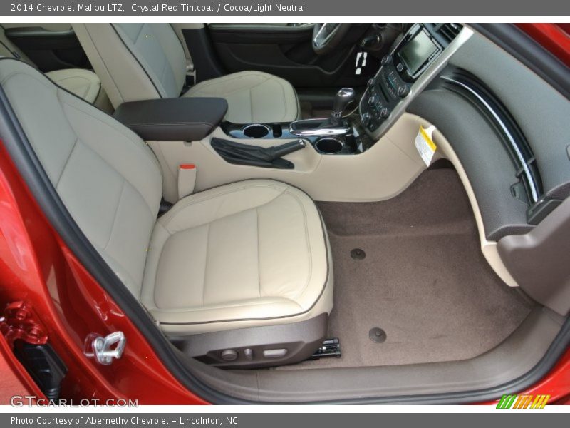 Crystal Red Tintcoat / Cocoa/Light Neutral 2014 Chevrolet Malibu LTZ