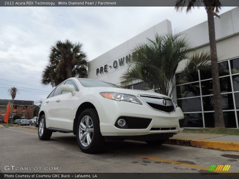White Diamond Pearl / Parchment 2013 Acura RDX Technology