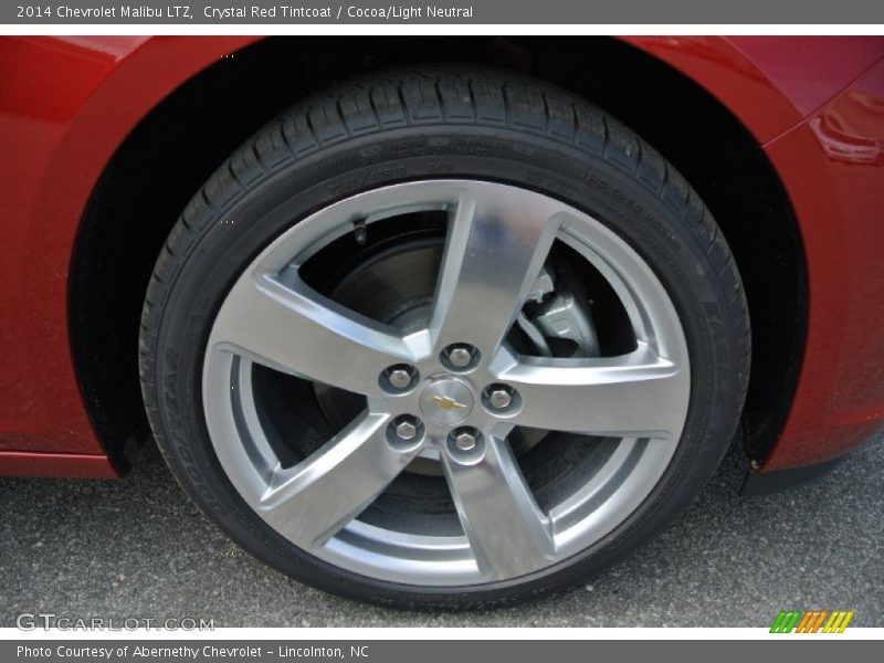 Crystal Red Tintcoat / Cocoa/Light Neutral 2014 Chevrolet Malibu LTZ
