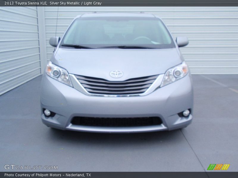 Silver Sky Metallic / Light Gray 2013 Toyota Sienna XLE