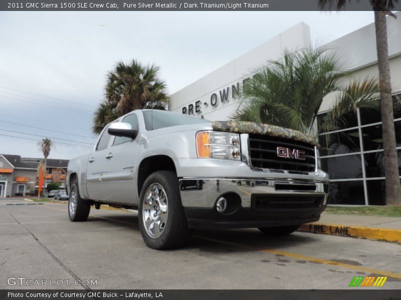 Pure Silver Metallic / Dark Titanium/Light Titanium 2011 GMC Sierra 1500 SLE Crew Cab