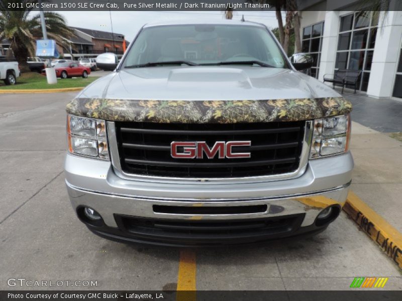 Pure Silver Metallic / Dark Titanium/Light Titanium 2011 GMC Sierra 1500 SLE Crew Cab