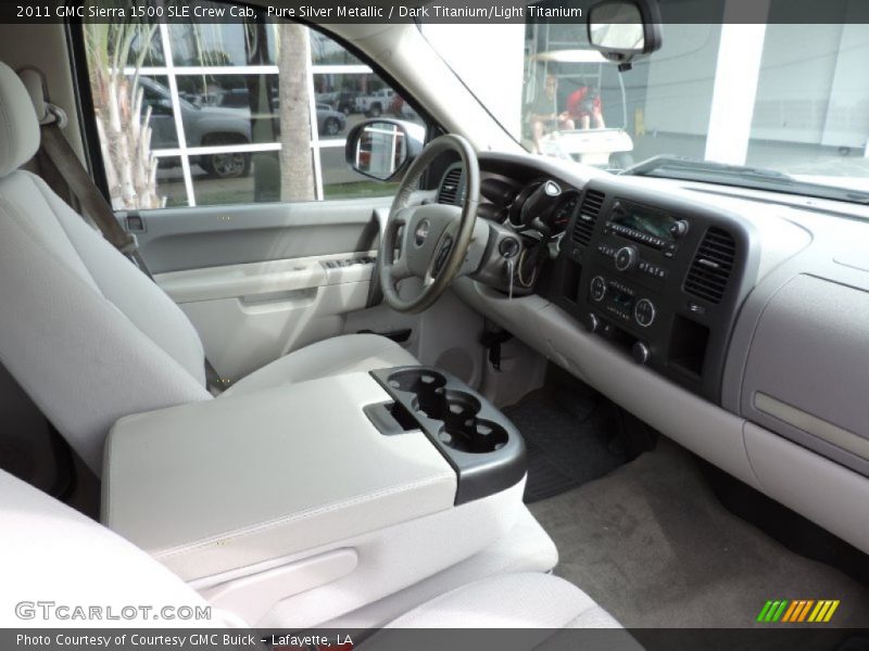 Pure Silver Metallic / Dark Titanium/Light Titanium 2011 GMC Sierra 1500 SLE Crew Cab