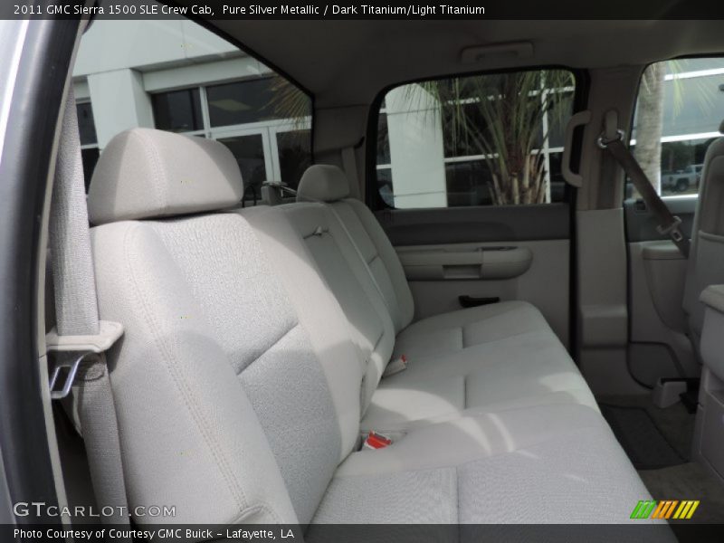Pure Silver Metallic / Dark Titanium/Light Titanium 2011 GMC Sierra 1500 SLE Crew Cab