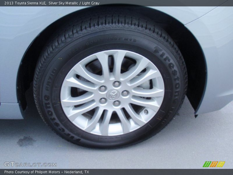Silver Sky Metallic / Light Gray 2013 Toyota Sienna XLE