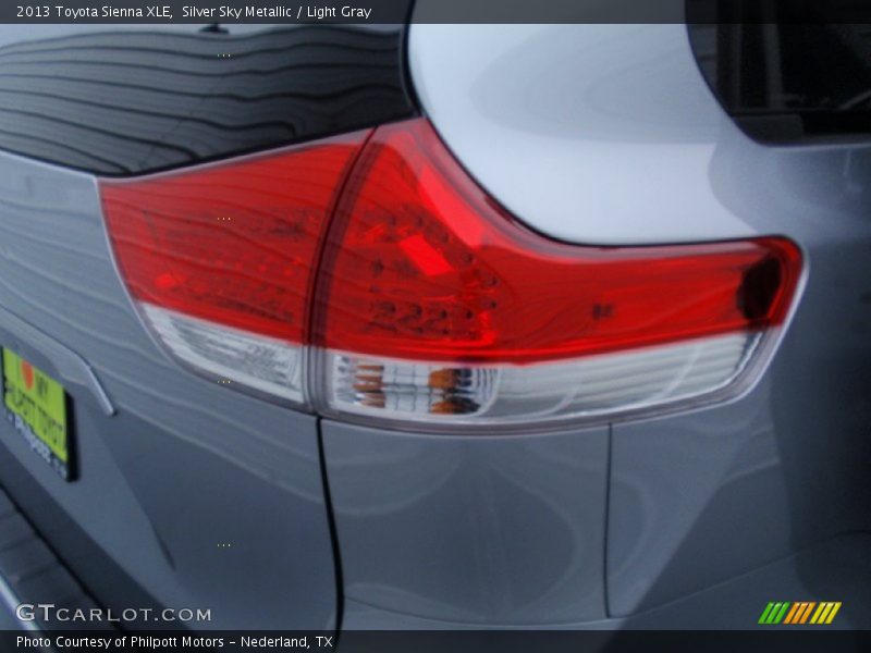 Silver Sky Metallic / Light Gray 2013 Toyota Sienna XLE