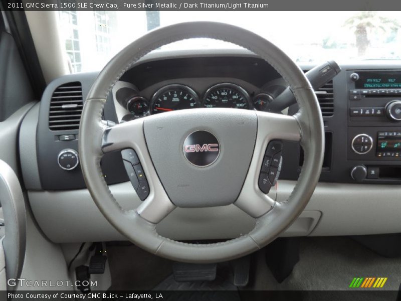 Pure Silver Metallic / Dark Titanium/Light Titanium 2011 GMC Sierra 1500 SLE Crew Cab