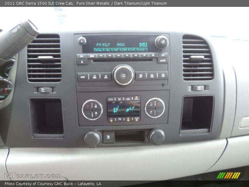 Pure Silver Metallic / Dark Titanium/Light Titanium 2011 GMC Sierra 1500 SLE Crew Cab