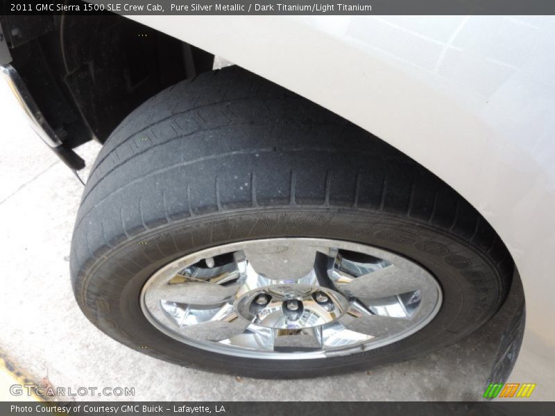 Pure Silver Metallic / Dark Titanium/Light Titanium 2011 GMC Sierra 1500 SLE Crew Cab