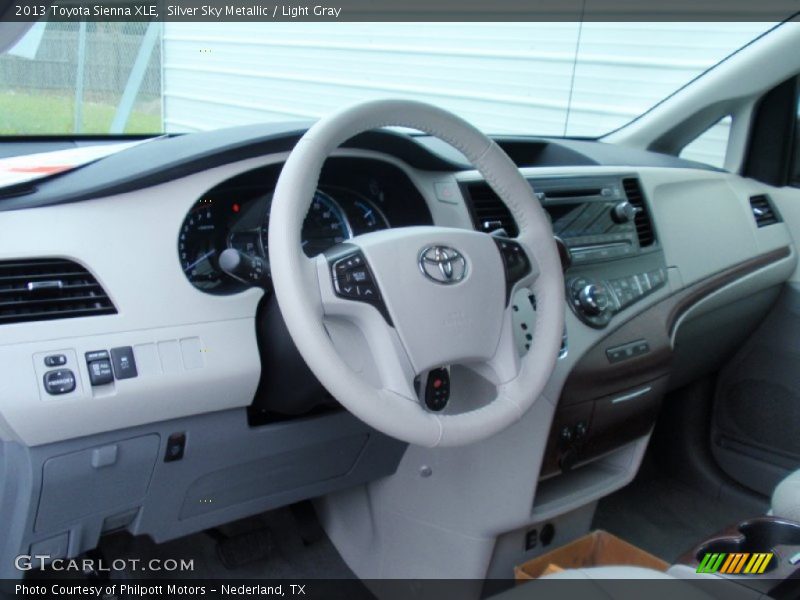 Silver Sky Metallic / Light Gray 2013 Toyota Sienna XLE