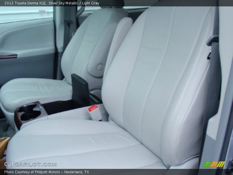 Silver Sky Metallic / Light Gray 2013 Toyota Sienna XLE