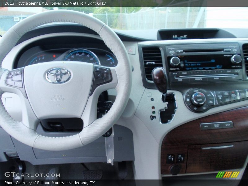 Silver Sky Metallic / Light Gray 2013 Toyota Sienna XLE