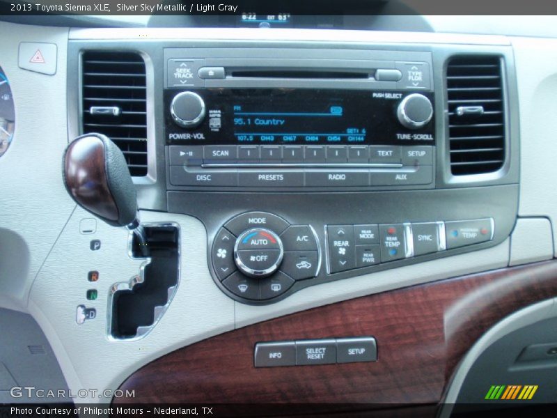 Silver Sky Metallic / Light Gray 2013 Toyota Sienna XLE