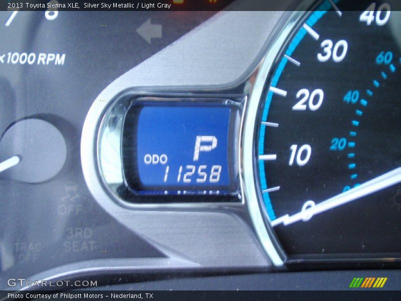 Silver Sky Metallic / Light Gray 2013 Toyota Sienna XLE