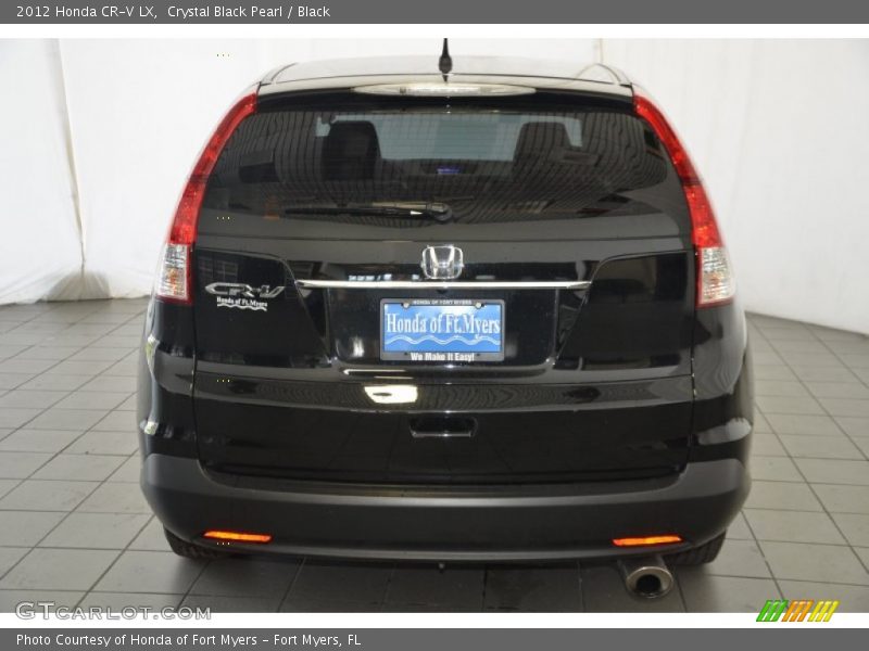 Crystal Black Pearl / Black 2012 Honda CR-V LX