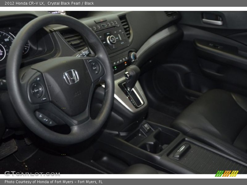 Crystal Black Pearl / Black 2012 Honda CR-V LX