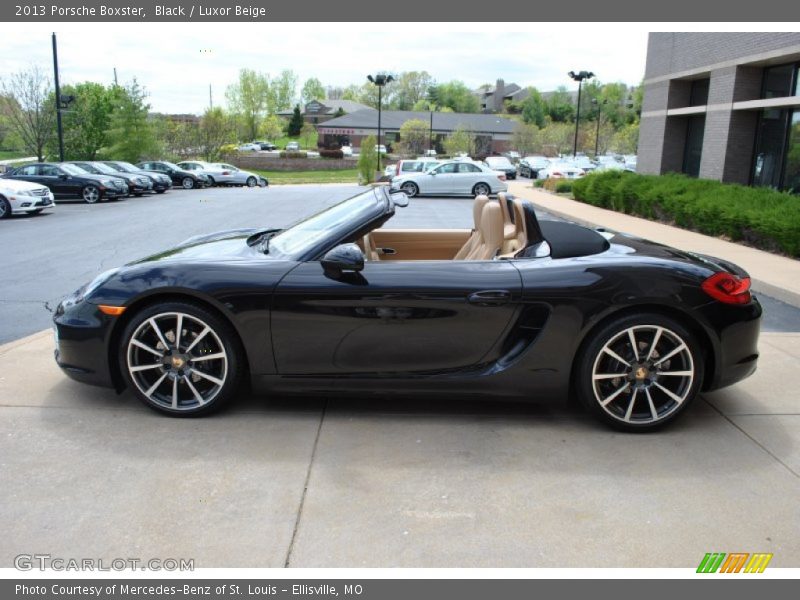 Black / Luxor Beige 2013 Porsche Boxster
