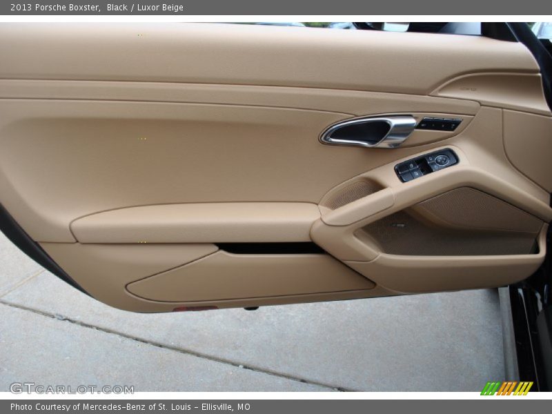 Black / Luxor Beige 2013 Porsche Boxster