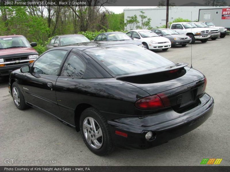 Black / Graphite 2002 Pontiac Sunfire SE Coupe