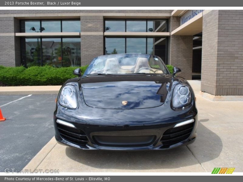 Black / Luxor Beige 2013 Porsche Boxster