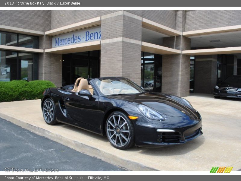 Black / Luxor Beige 2013 Porsche Boxster