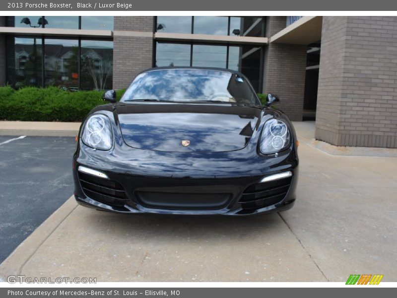 Black / Luxor Beige 2013 Porsche Boxster