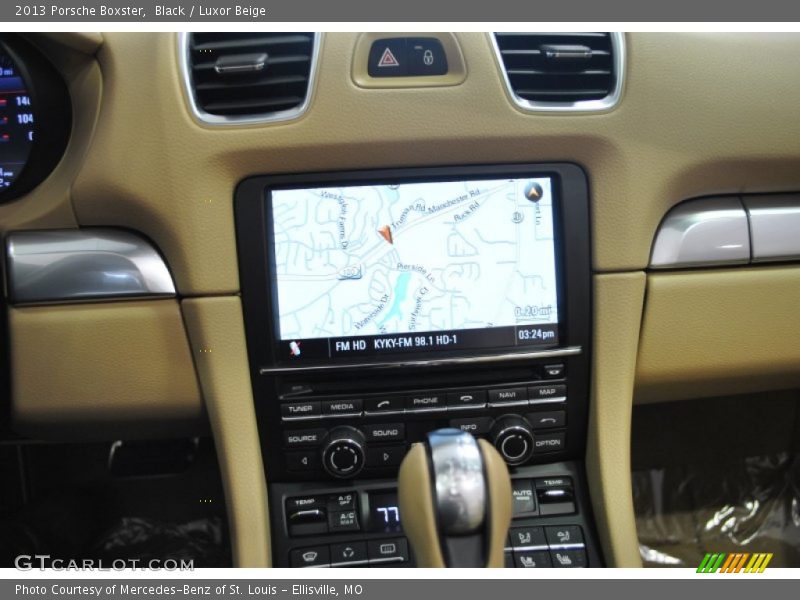 Black / Luxor Beige 2013 Porsche Boxster
