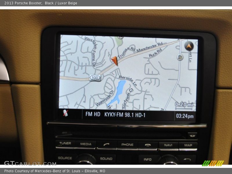 Black / Luxor Beige 2013 Porsche Boxster