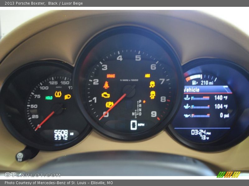Black / Luxor Beige 2013 Porsche Boxster
