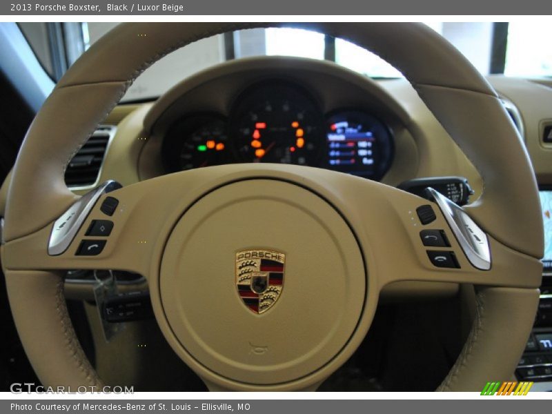 Black / Luxor Beige 2013 Porsche Boxster