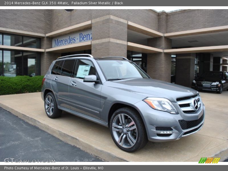 Palladium Silver Metallic / Black 2014 Mercedes-Benz GLK 350 4Matic