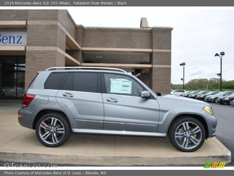 Palladium Silver Metallic / Black 2014 Mercedes-Benz GLK 350 4Matic