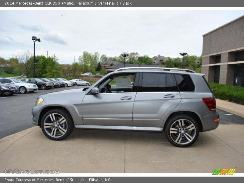 Palladium Silver Metallic / Black 2014 Mercedes-Benz GLK 350 4Matic