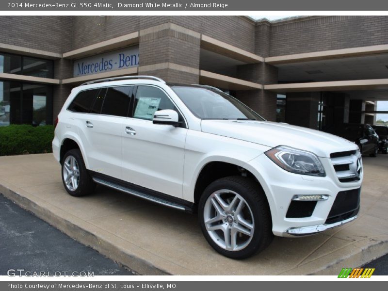 Diamond White Metallic / Almond Beige 2014 Mercedes-Benz GL 550 4Matic