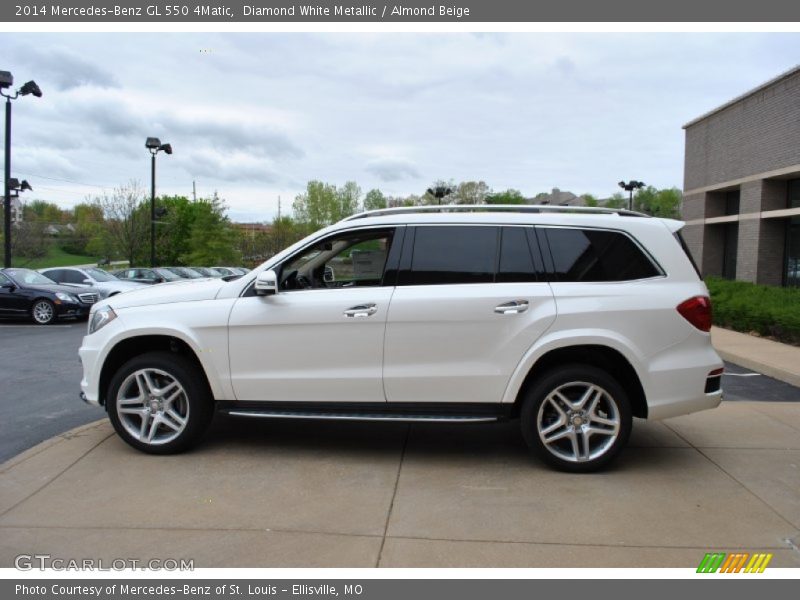 Diamond White Metallic / Almond Beige 2014 Mercedes-Benz GL 550 4Matic