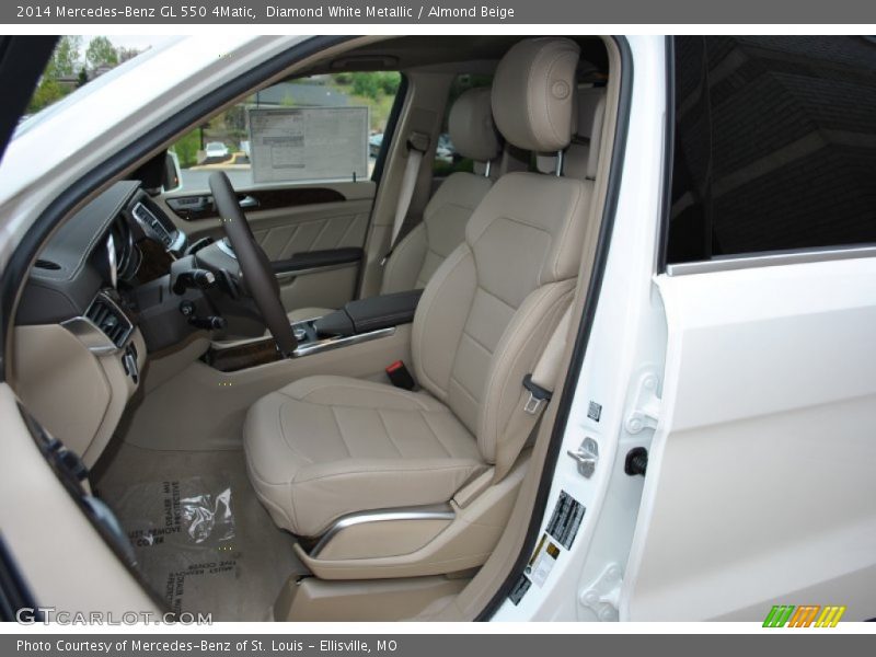 Diamond White Metallic / Almond Beige 2014 Mercedes-Benz GL 550 4Matic