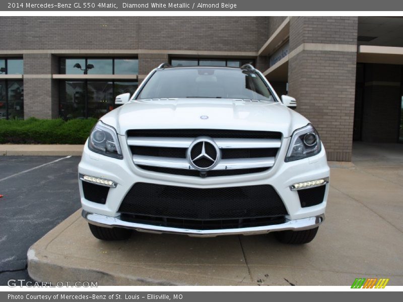 Diamond White Metallic / Almond Beige 2014 Mercedes-Benz GL 550 4Matic