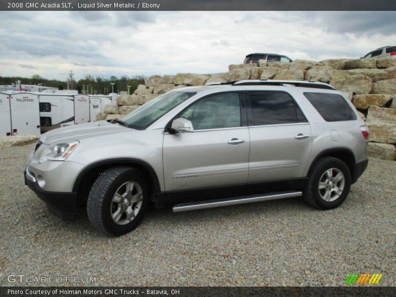 Liquid Silver Metallic / Ebony 2008 GMC Acadia SLT