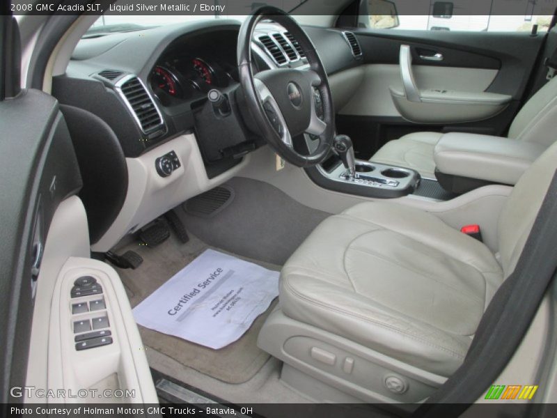Liquid Silver Metallic / Ebony 2008 GMC Acadia SLT