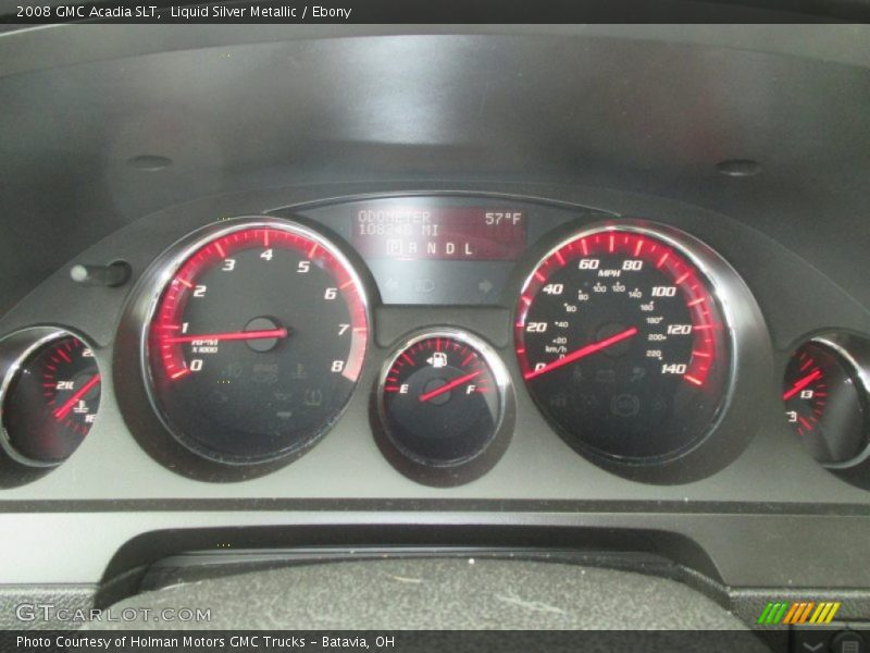 Liquid Silver Metallic / Ebony 2008 GMC Acadia SLT