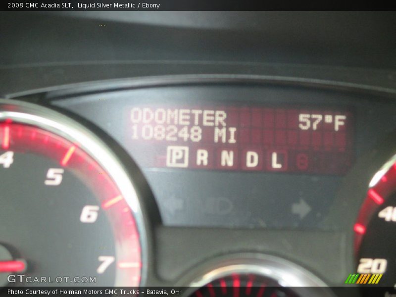 Liquid Silver Metallic / Ebony 2008 GMC Acadia SLT