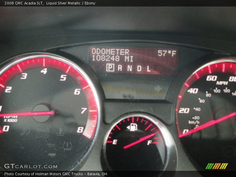 Liquid Silver Metallic / Ebony 2008 GMC Acadia SLT