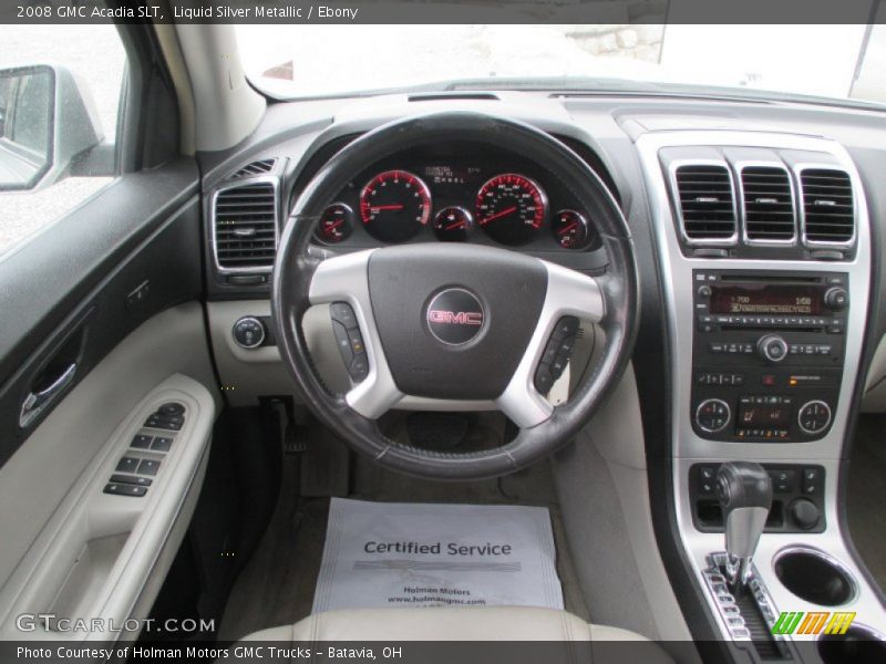 Liquid Silver Metallic / Ebony 2008 GMC Acadia SLT