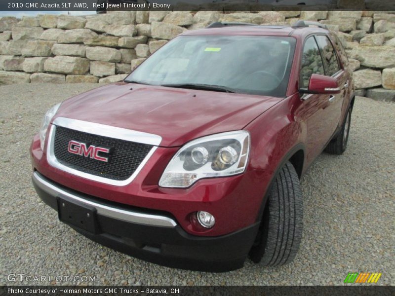 Red Jewel Tintcoat / Ebony 2010 GMC Acadia SLT AWD