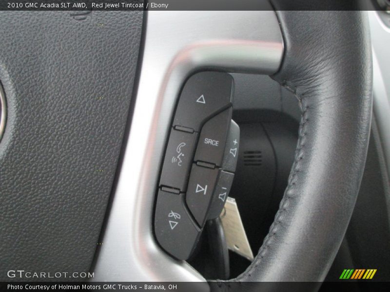 Red Jewel Tintcoat / Ebony 2010 GMC Acadia SLT AWD