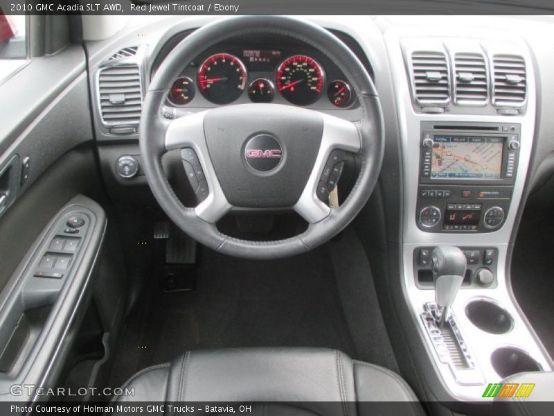 Red Jewel Tintcoat / Ebony 2010 GMC Acadia SLT AWD