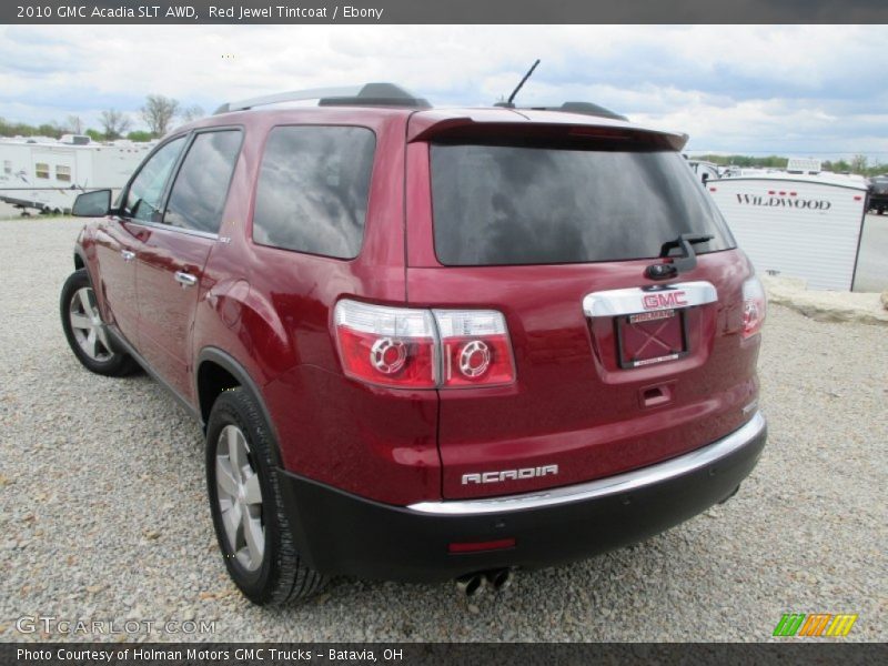 Red Jewel Tintcoat / Ebony 2010 GMC Acadia SLT AWD